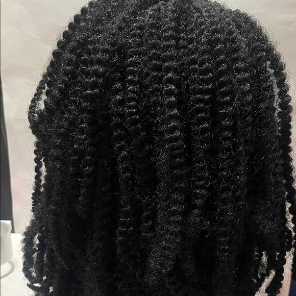 Sensational African Collection Afro Twist Black Hair Wig - Picture 3 of 5